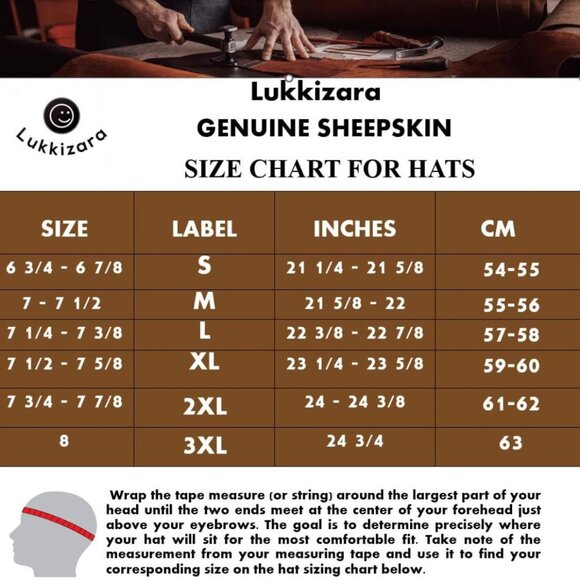 Real Shearling Sheepskin Leather Trapper Hat | Aviator Winter Hat | Ushanka - Picture 9 of 9